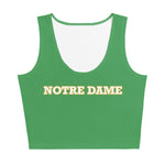 Notre Dame Crop Tank Green