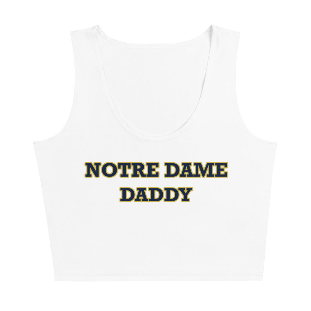 
                
                    Load image into Gallery viewer, Notre Dame Daddy Crop Tank
                
            