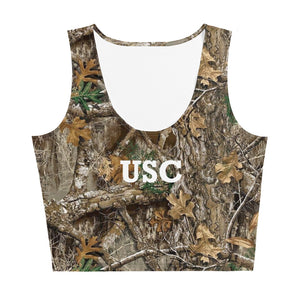 
                
                    Load image into Gallery viewer, USC Camo Crop Tank
                
            