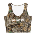 Arkansas Camo Crop Tank