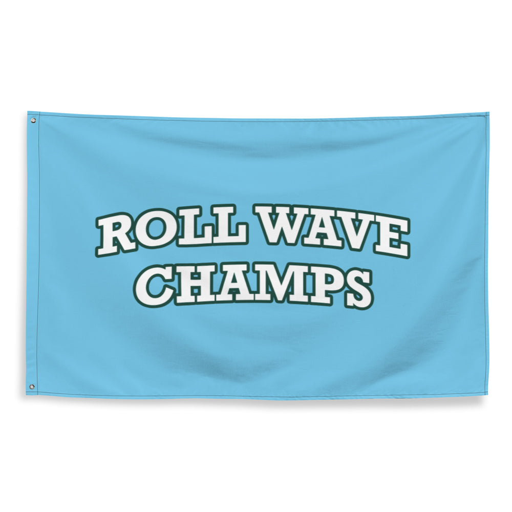 
                
                    Load image into Gallery viewer, Tulane Roll Wave Flag
                
            