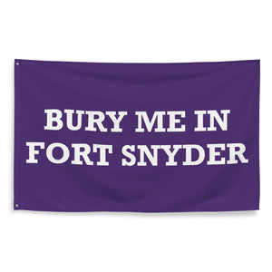 
                
                    Load image into Gallery viewer, Bury Me in Fort Synder Kansas State KSU Flag
                
            