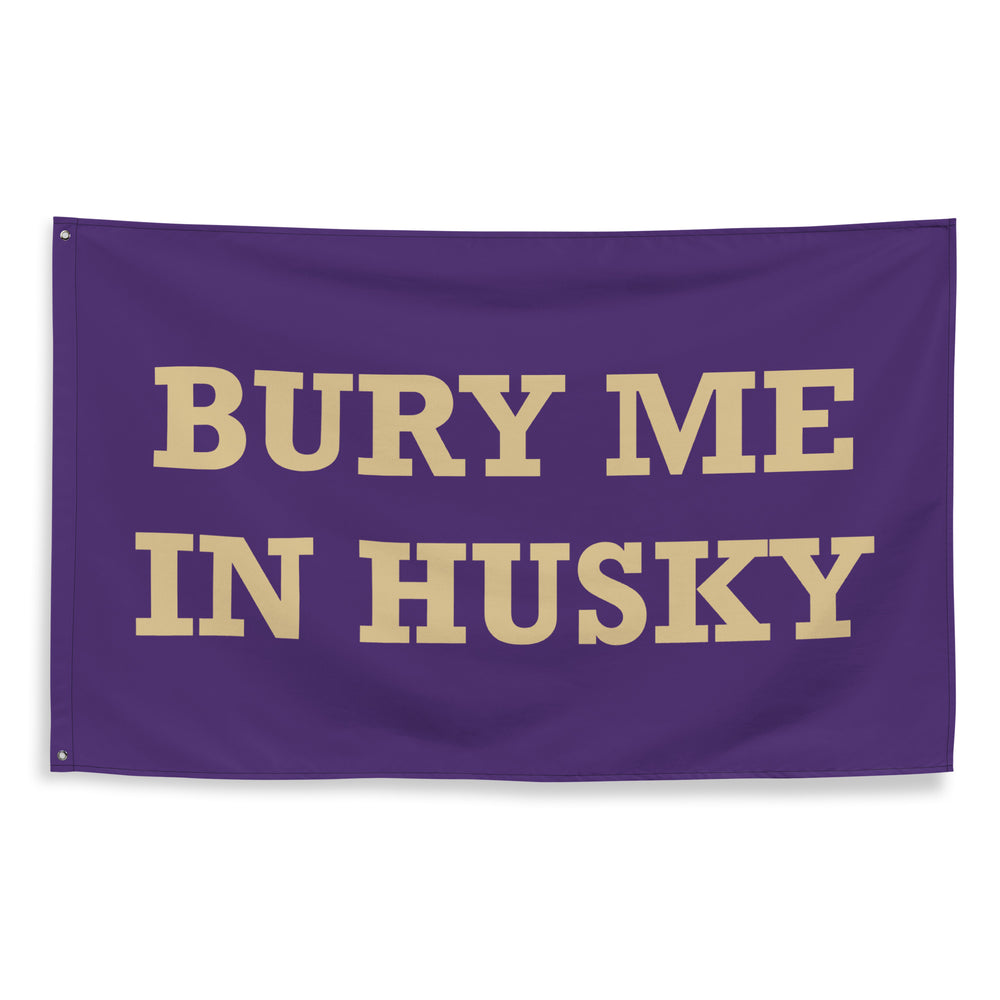 Bury Me in Husky UW Flag