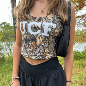 
                
                    Load image into Gallery viewer, UCF Camo Crop Tank
                
            