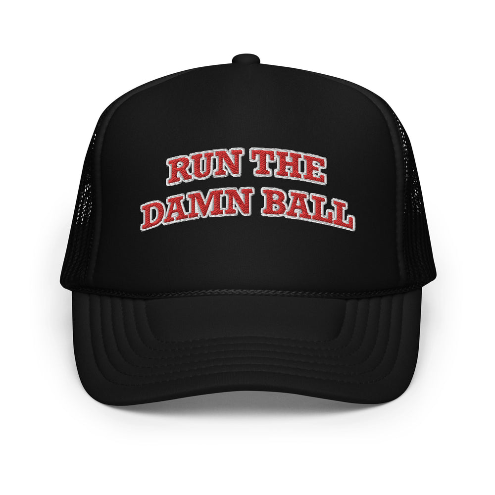 Run the Damn Ball Trucker Hat Red