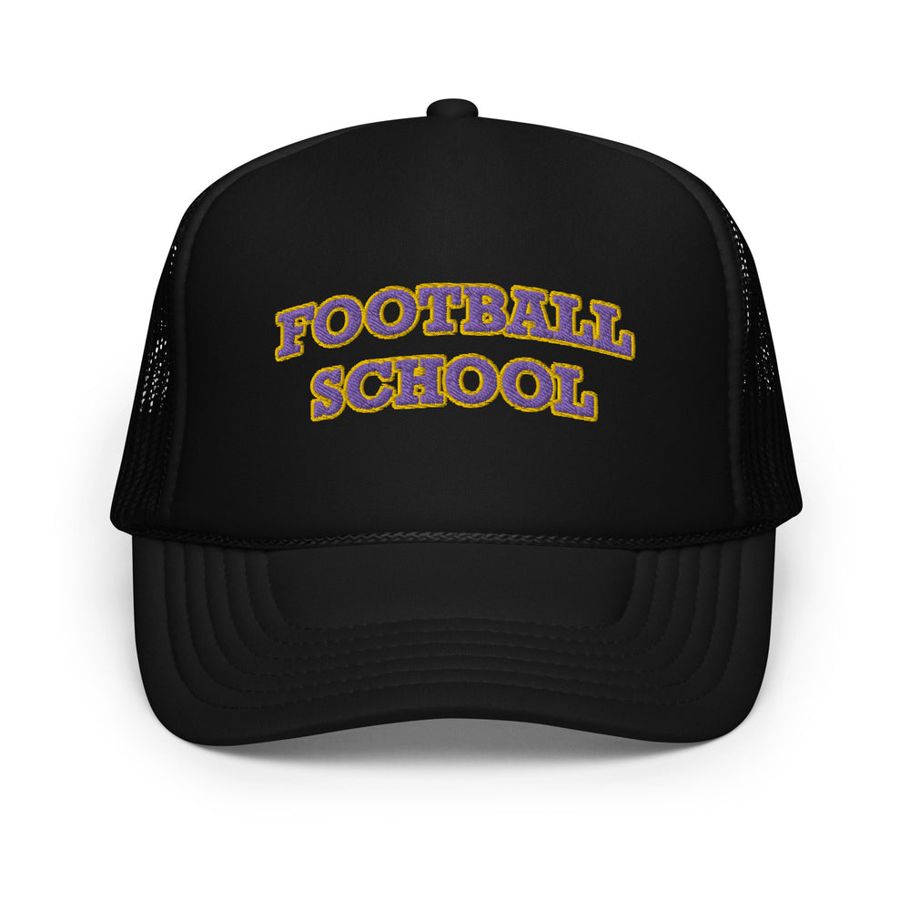 Football School Trucker Purple Gold