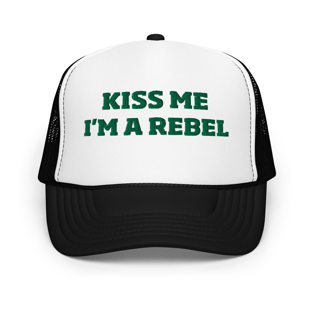 St. Paddy's Kiss Me Ole Miss Rebel Trucker Hat