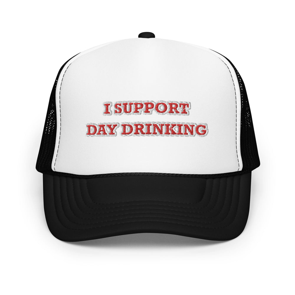 Day Drinking Trucker Hat Red