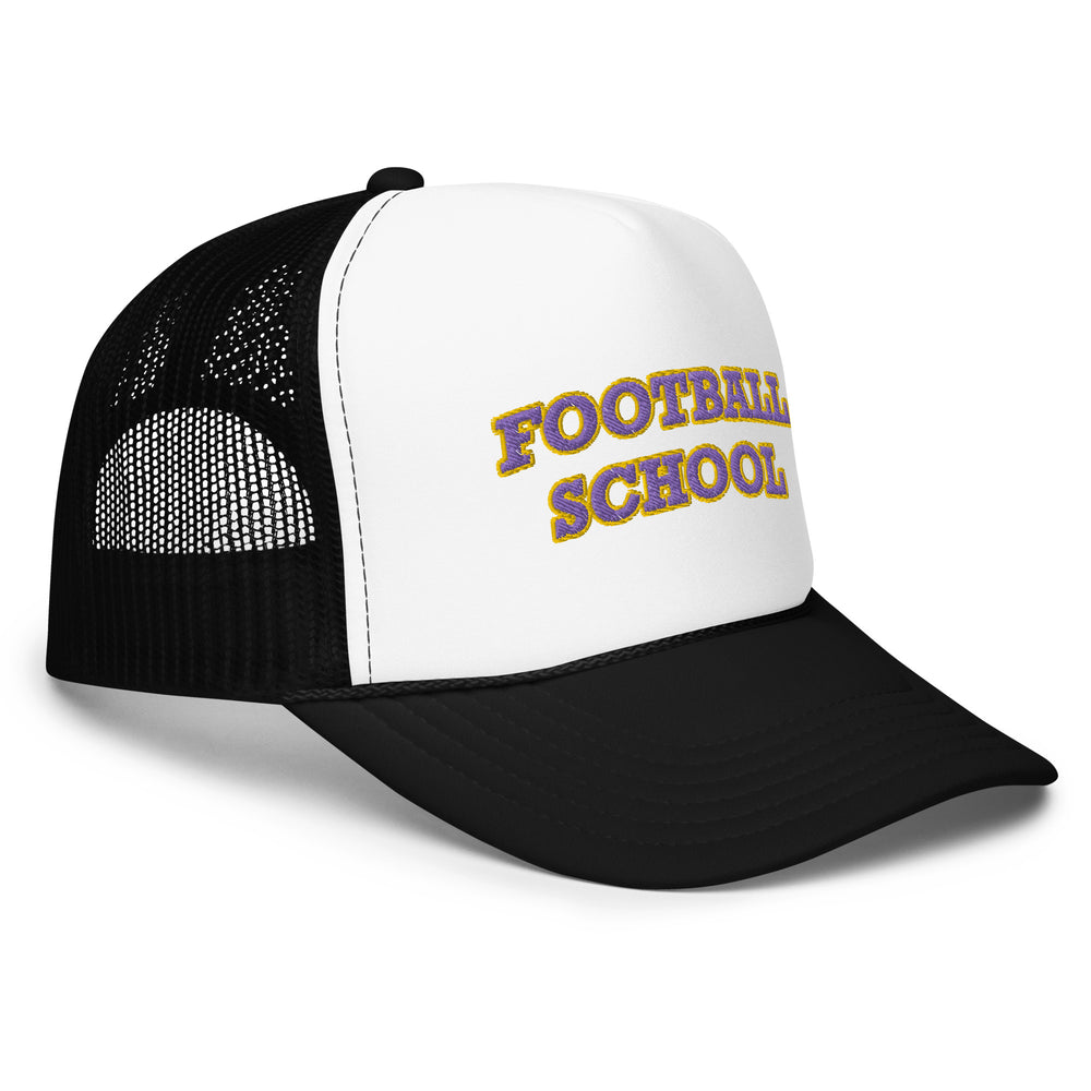 Football School Trucker Purple Gold