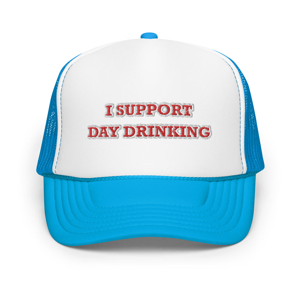 Day Drinking Trucker Hat Red