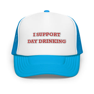 Day Drinking Trucker Hat Red