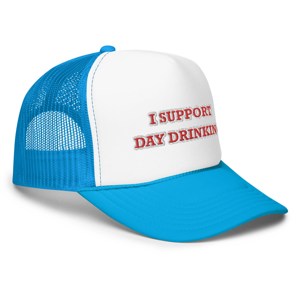 Day Drinking Trucker Hat Red