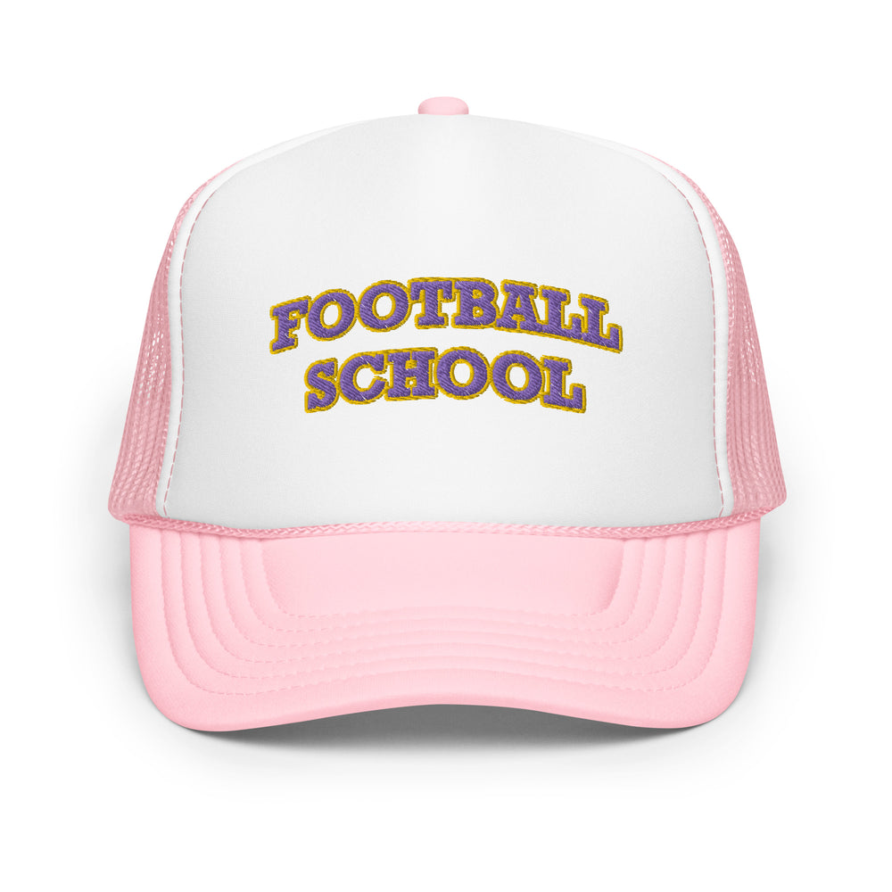 Football School Trucker Purple Gold