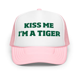 St. Paddy's  Kiss Me Tiger Trucker Hat