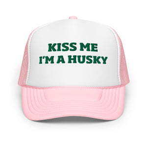 St. Paddy's Kiss Me Huskies Trucker Hat