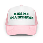 St. Paddy's  Kiss Me Kiss Me Kansas Jayhawk Trucker Hat