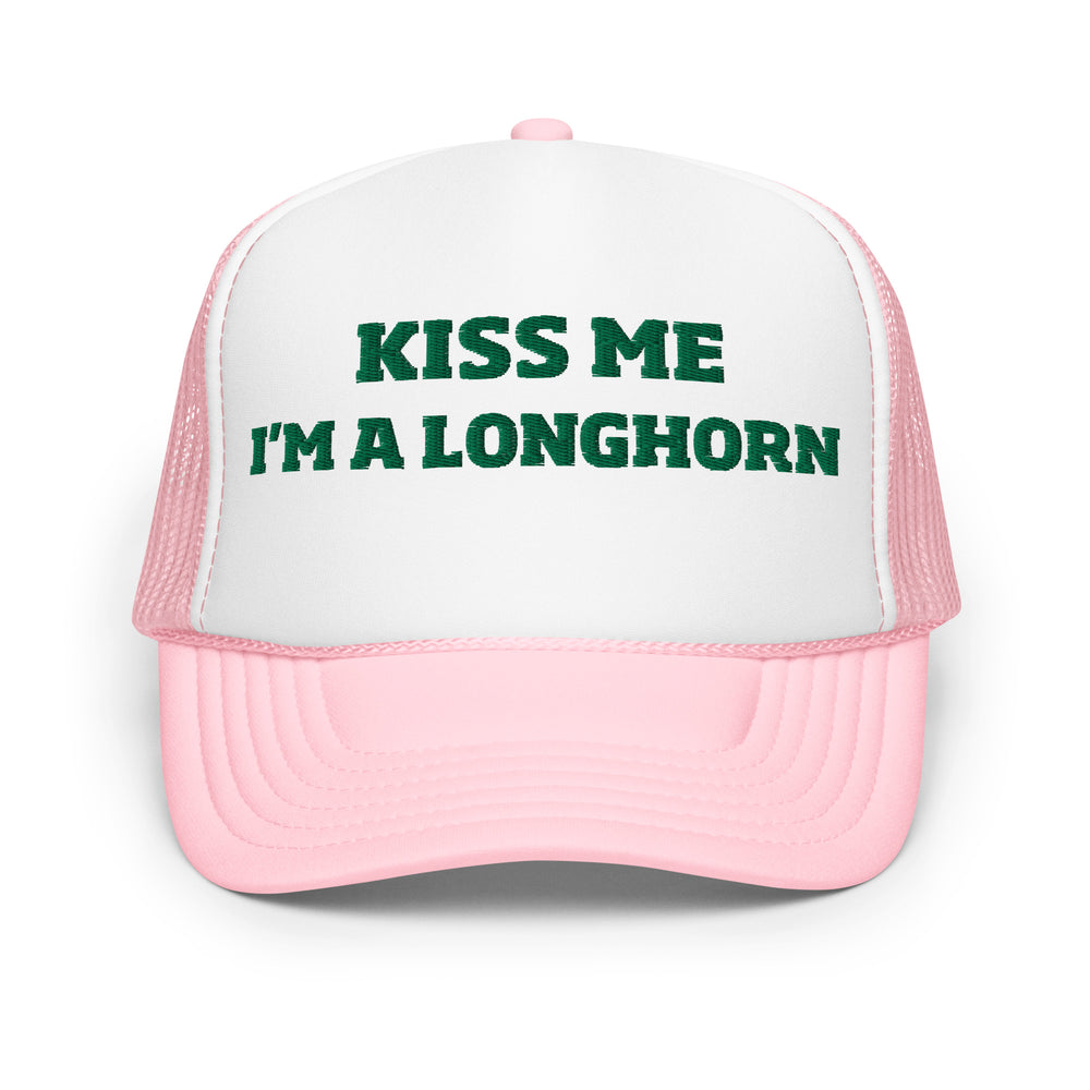 St. Paddy's Kiss Me Texas Longhorn Trucker Hat