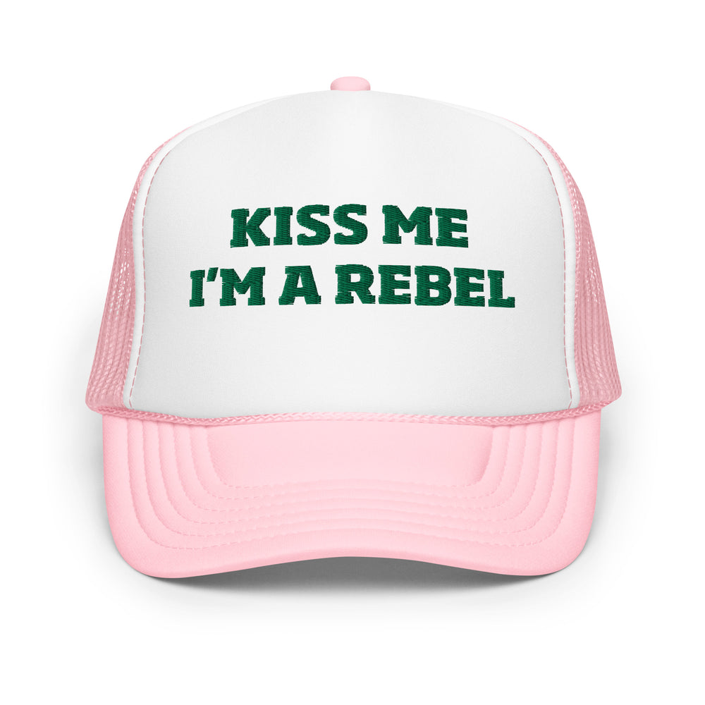 St. Paddy's Kiss Me Ole Miss Rebel Trucker Hat