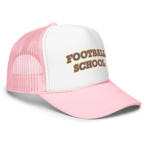 Football School Trucker Purple Gold