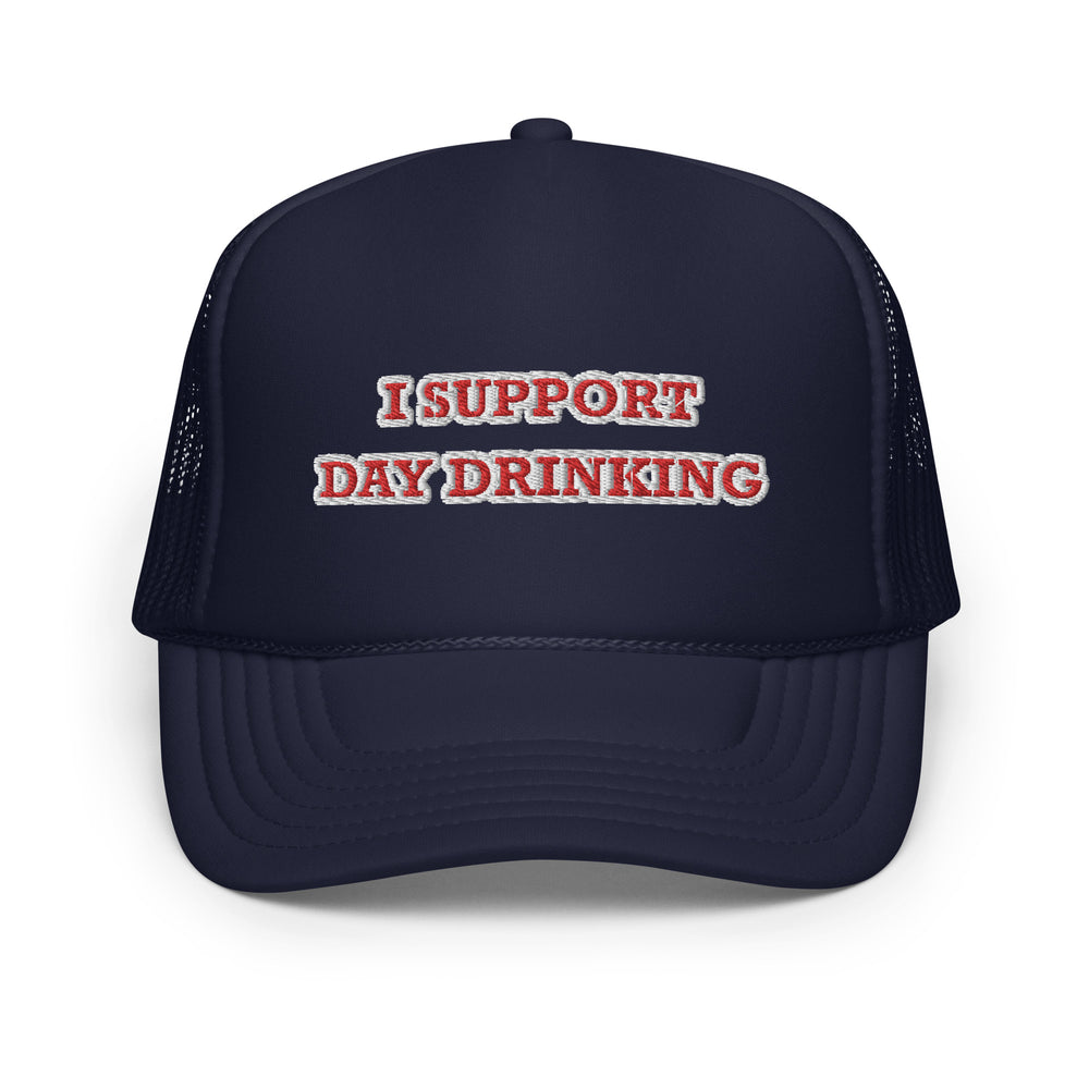 Day Drinking Trucker Hat Red