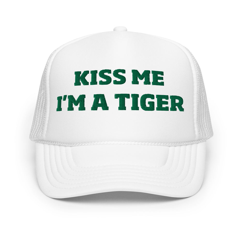 St. Paddy's  Kiss Me Tiger Trucker Hat