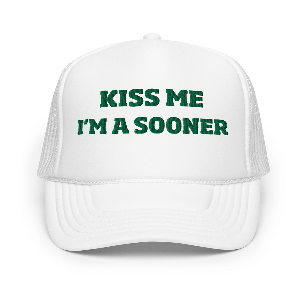 St. Paddy's Kiss Me Oklahoma Sooner Trucker Hat