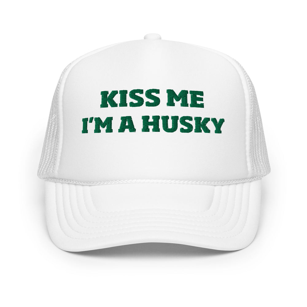 St. Paddy's Kiss Me Huskies Trucker Hat