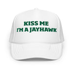 St. Paddy's  Kiss Me Kiss Me Kansas Jayhawk Trucker Hat