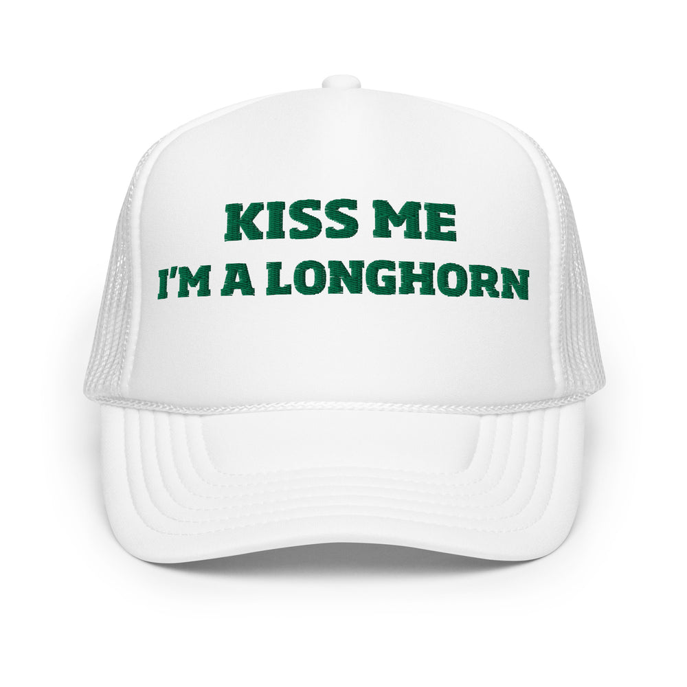 St. Paddy's Kiss Me Texas Longhorn Trucker Hat