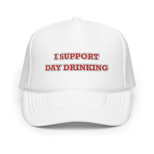 Day Drinking Trucker Hat Red