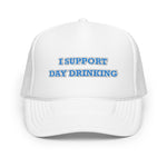 Day Drinking Trucker Hat Sky Blue