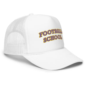 Football School Trucker Purple Gold