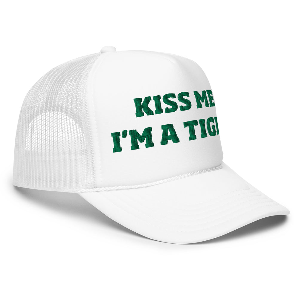 St. Paddy's  Kiss Me Tiger Trucker Hat