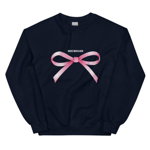 Michigan Bow Sweatshirt