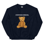 Custom School Teddy Bear Sweatshirt