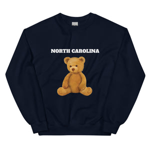 North Carolina Teddy Bear Sweatshirt