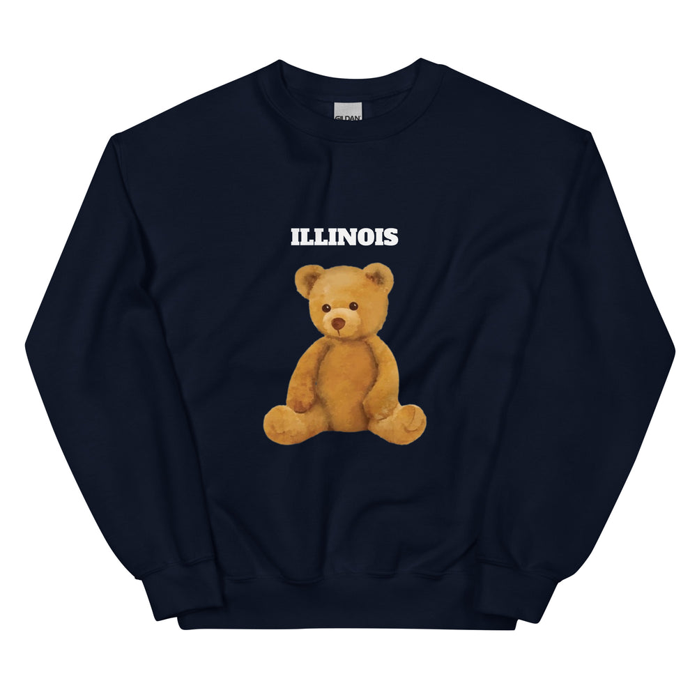 Illinois Teddy Bear Sweatshirt