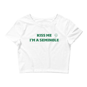 St. Paddy's  Kiss Me Florida State FSU Baby Tee