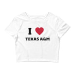 I Love Texas A&M TAMU Baby Tee