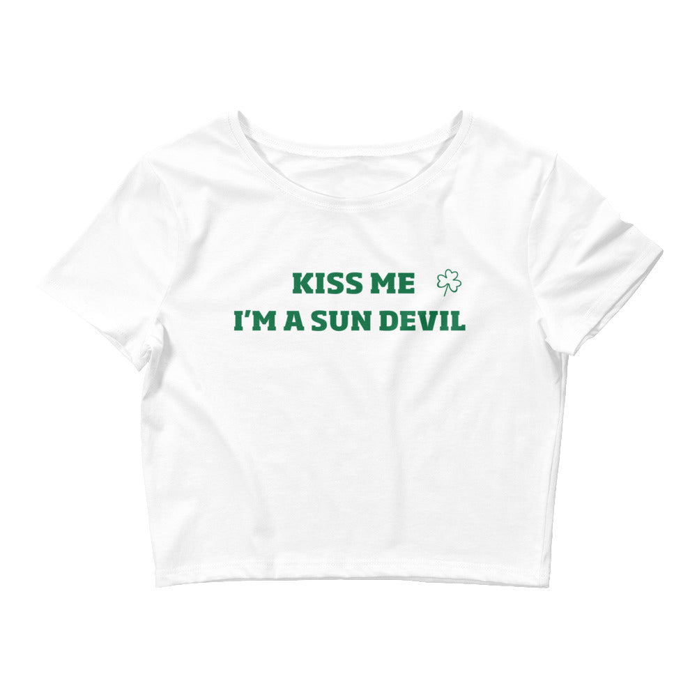 St. Paddy's  Kiss Me Arizona State ASU Baby Tee