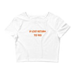 USC If Lost Return Bar Baby Tee