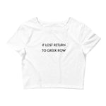 Return to the Greek Row Baby Tee