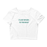 Tulane If Lost Return Boot Baby Tee