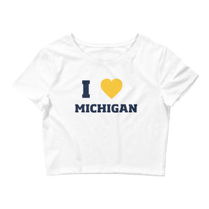 I Love Michigan Gameday Baby Tee
