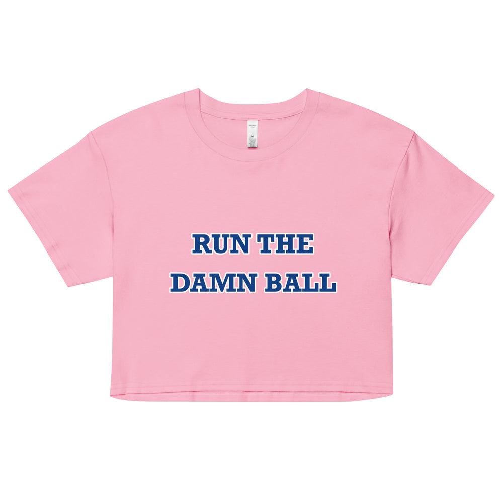 
                
                    Load image into Gallery viewer, Run The Ball Baby Tee Blue
                
            