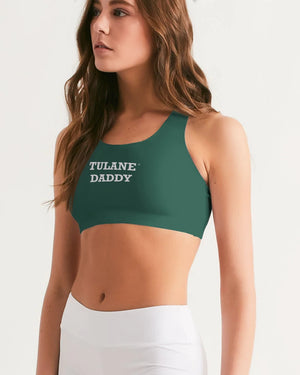 
                
                    Load image into Gallery viewer, Tulane Daddy Sports Bra Green
                
            