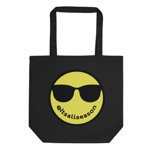 
                
                    Load image into Gallery viewer, ALLSZN Tote Bag Smiley Black
                
            