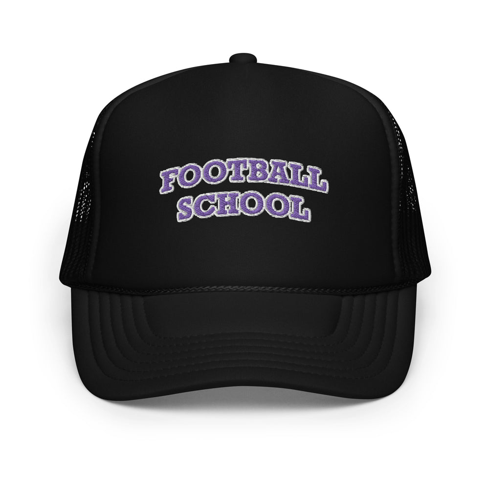 Football School Trucker Hat Purple