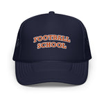 Football School Trucker Hat Orange