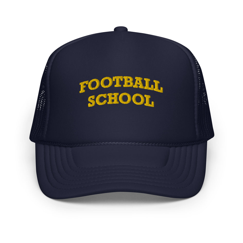 Football School Trucker Hat Yellow